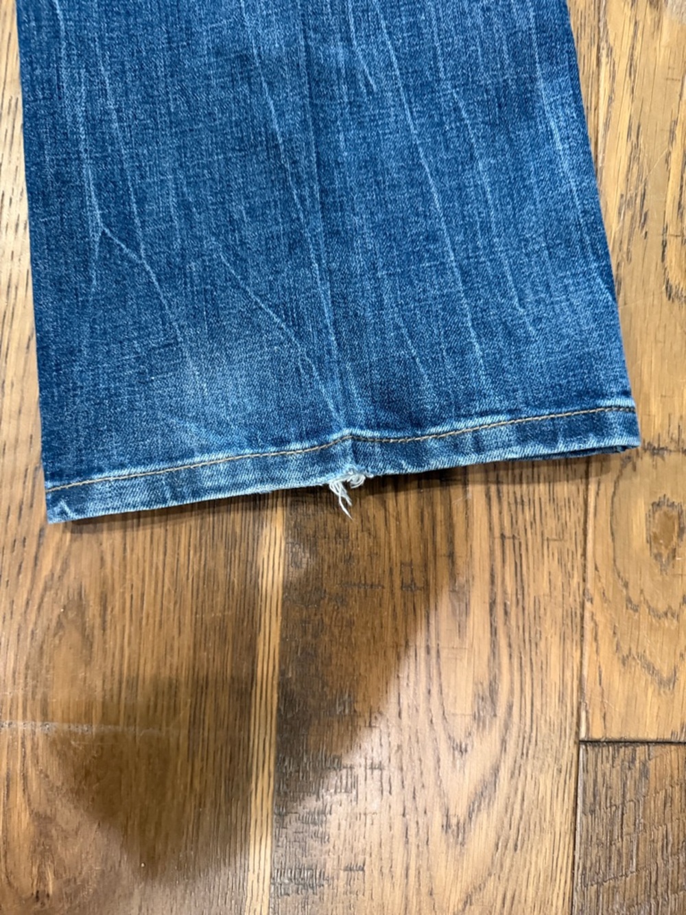 Wrangler Men's Slim Bootcut Jeans in Denim Blue - Picture 8 of 8